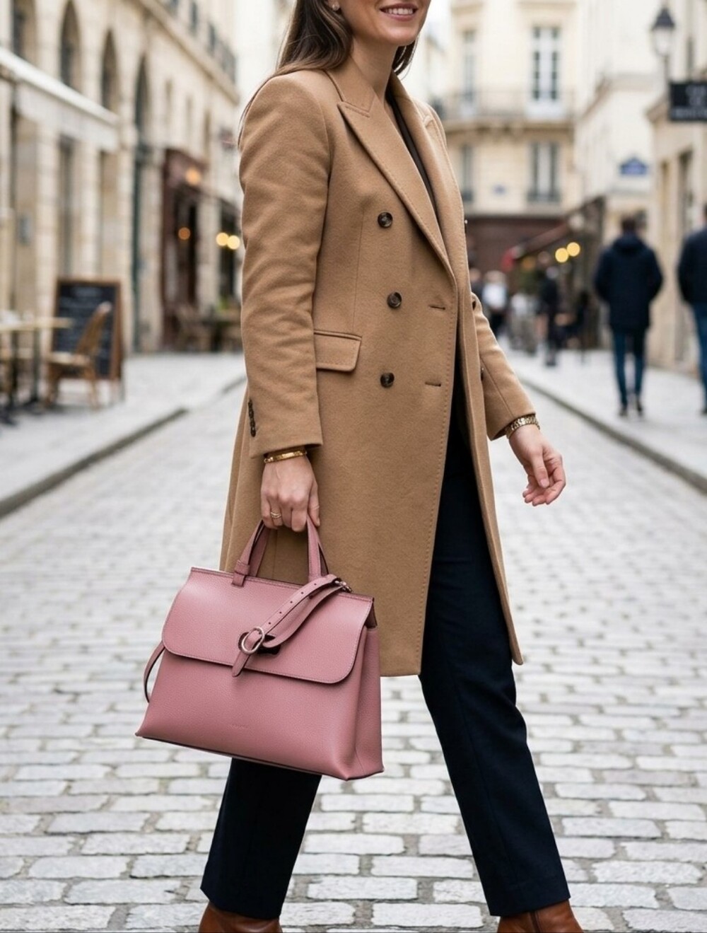 Gucci Pink Leather Top-Handle Bag